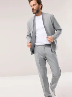 Anzug-Blouson mit Stehkragen