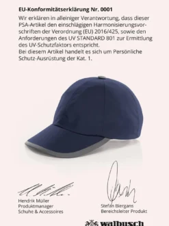 Baseballkappe UV-Schutz