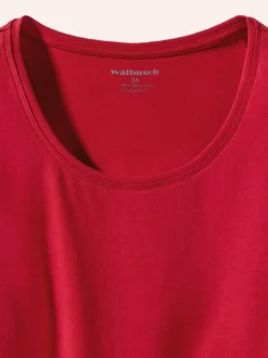 Baumwoll-Basic-Shirt Halbarm