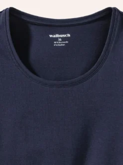 Baumwoll-Basic-Shirt Halbarm