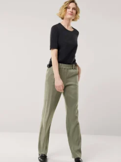 Baumwoll-Basic-Shirt Halbarm