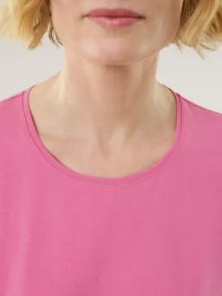 Baumwoll-Basic-Shirt Halbarm