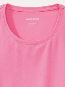 Baumwoll-Basic-Shirt Halbarm