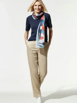 Baumwoll-Basic-Shirt Halbarm