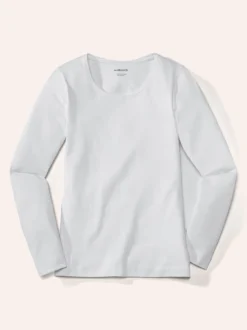 Baumwoll-Basic-Shirt Langarm