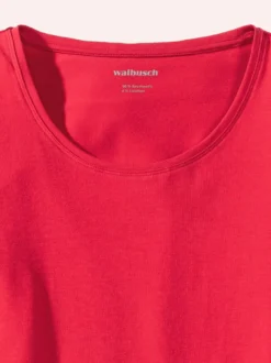 Baumwoll-Basic-Shirt Langarm