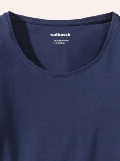 Baumwoll-Basic-Shirt Langarm