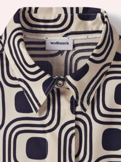 Baumwollbluse mit langer Manschette