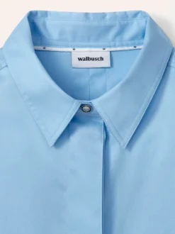 Baumwollbluse mit langer Manschette