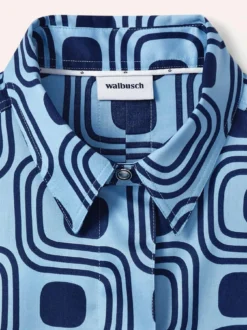 Baumwollbluse mit langer Manschette