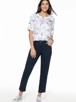 7/8-Baumwollhose Figurwunder Slim F