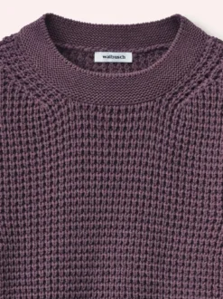 Baumwollpullover in Waffelstruktur