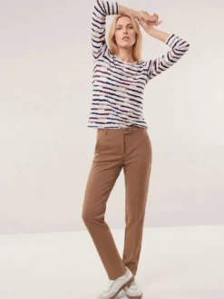 Baumwollshirt Abstract Stripe