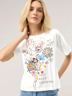 Baumwollshirt Floral
