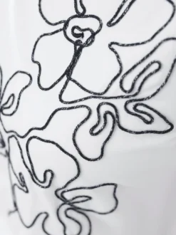 Baumwollshirt Kordelstickerei