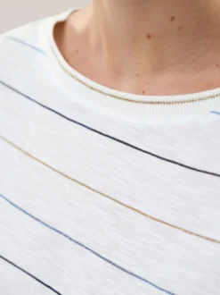 Baumwollshirt Lurexringel