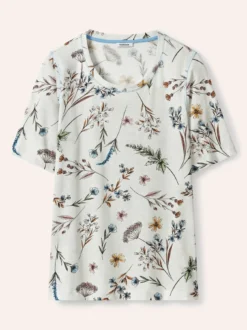 Baumwollshirt mit Blumen