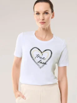 Baumwollshirt mit Herz