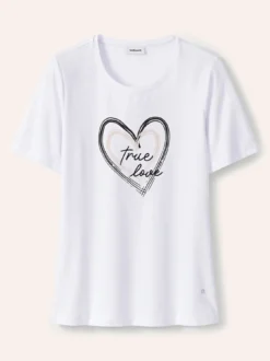 Baumwollshirt mit Herz