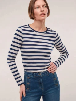 Baumwollshirt mit Ringel