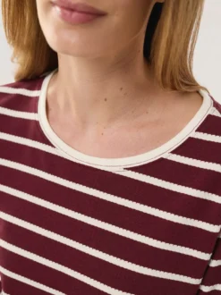 Baumwollshirt Ringelstruktur