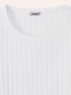 Baumwollshirt Rippenstruktur