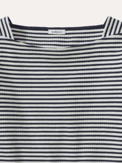 Baumwollshirt Ripp Ringel