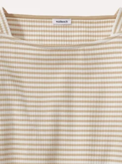 Baumwollshirt Ripp Ringel