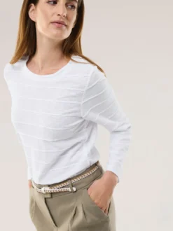 Baumwollshirt Streifenstruktur LA