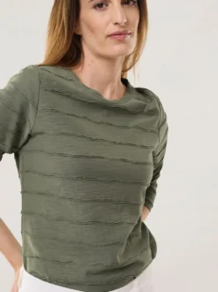 Baumwollshirt Streifenstruktur LA