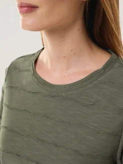Baumwollshirt Streifenstruktur LA