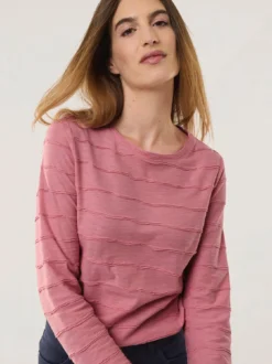 Baumwollshirt Streifenstruktur LA