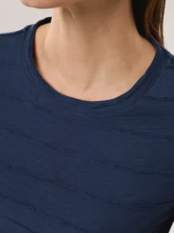 Baumwollshirt Streifenstruktur LA