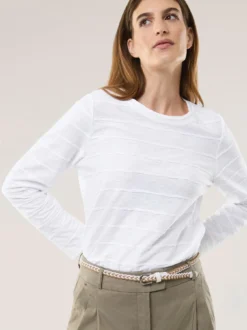 Baumwollshirt Streifenstruktur LA