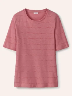 Baumwollshirt Streifenstruktur