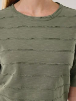 Baumwollshirt Streifenstruktur