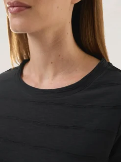 Baumwollshirt Streifenstruktur