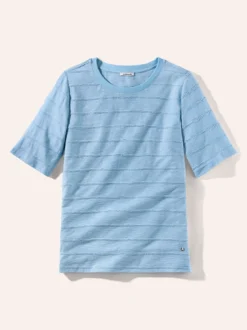 Baumwollshirt Streifenstruktur