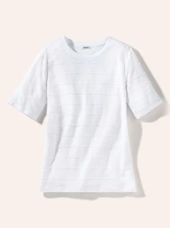 Baumwollshirt Streifenstruktur