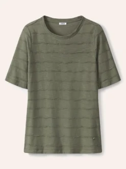 Baumwollshirt Streifenstruktur