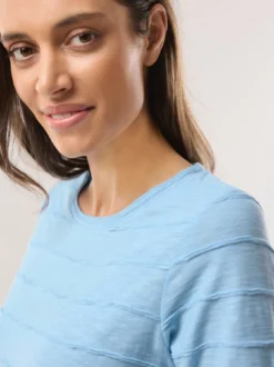 Baumwollshirt Streifenstruktur