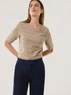 Baumwollshirt Streifenstruktur
