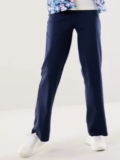 Baumwollstretch Hose mit weitem Bein