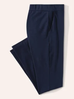 Baumwollstretch Hose mit weitem Bein