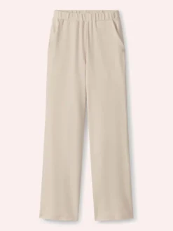 Baumwollstretch Hose mit weitem Bein