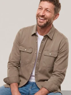 überfärbte Hemd-Jacke