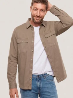 überfärbte Hemd-Jacke