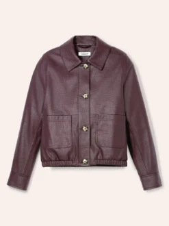Blouson aus veganem Leder