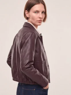 Blouson aus veganem Leder