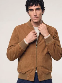 Blouson aus Ziegenvelours